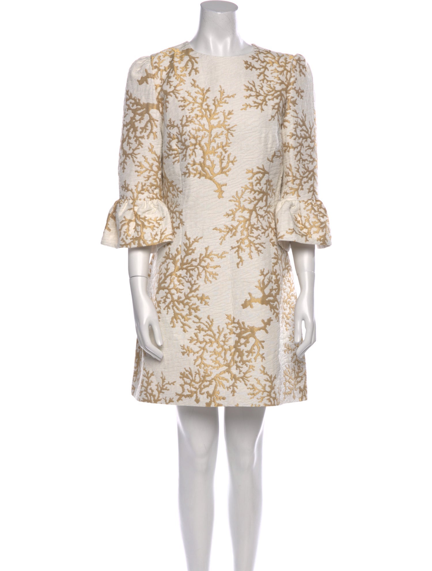 Andrew Gn Printed Knee-Length Dress