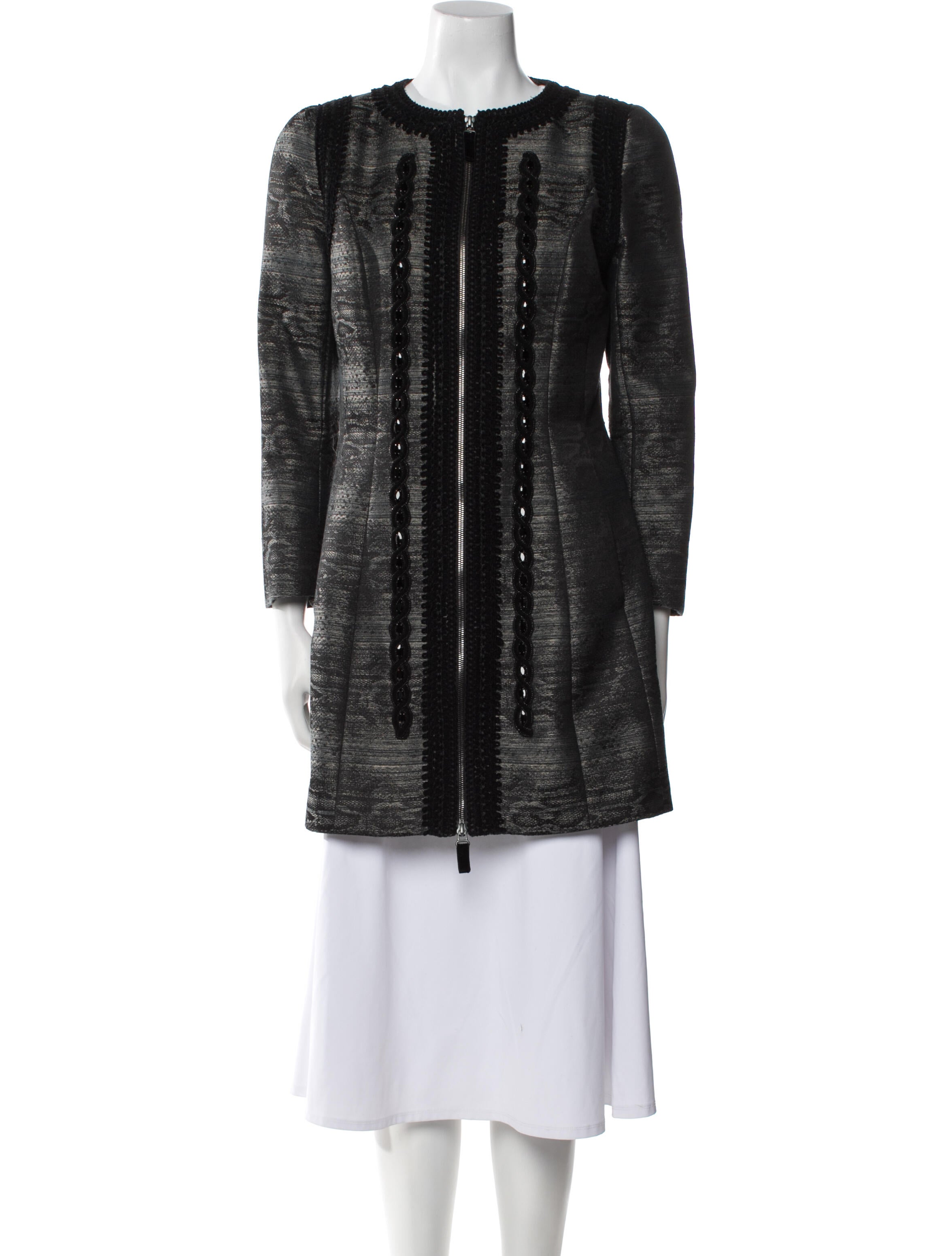 Andrew Gn Tweed Pattern Evening Jacket