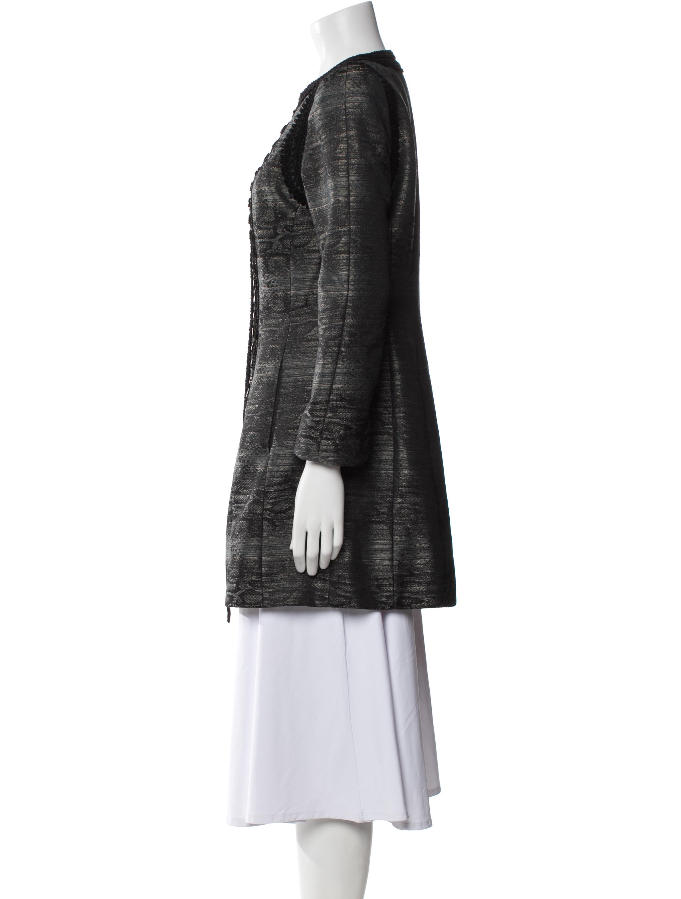 Andrew Gn Tweed Pattern Evening Jacket