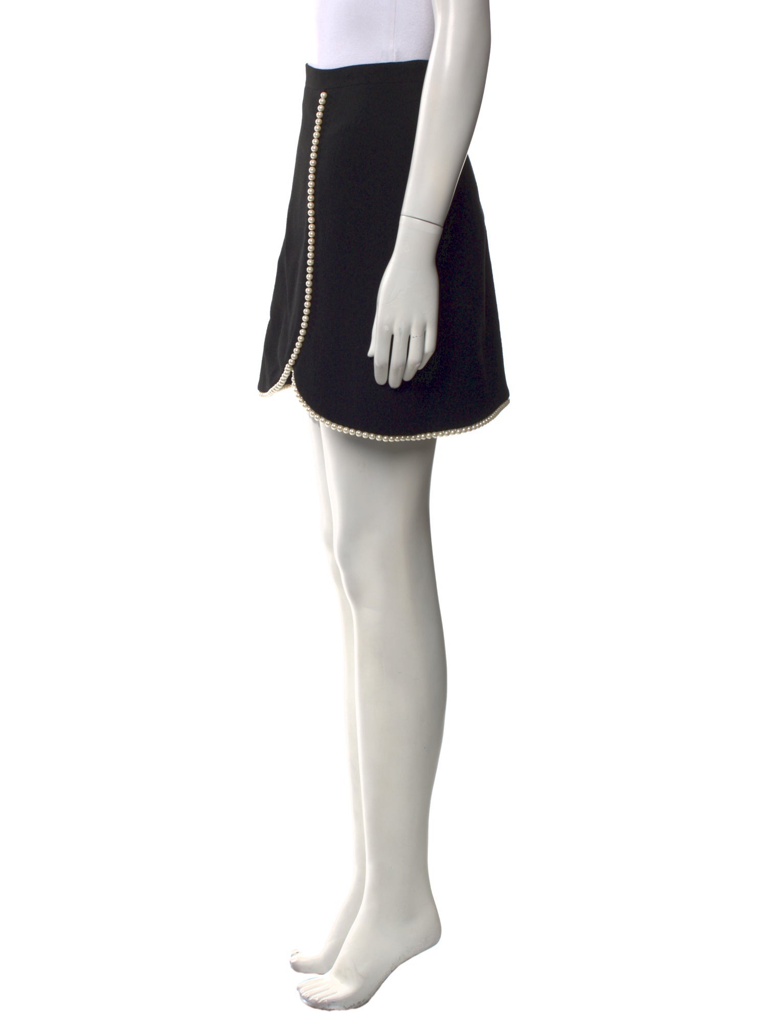 Andrew Gn Beaded Accents Mini Skirt