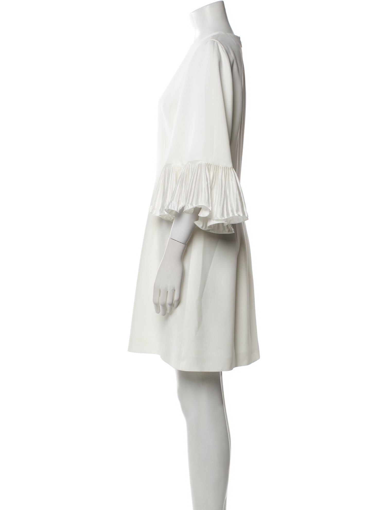 Andrew Gn Crew Neck Mini Dress