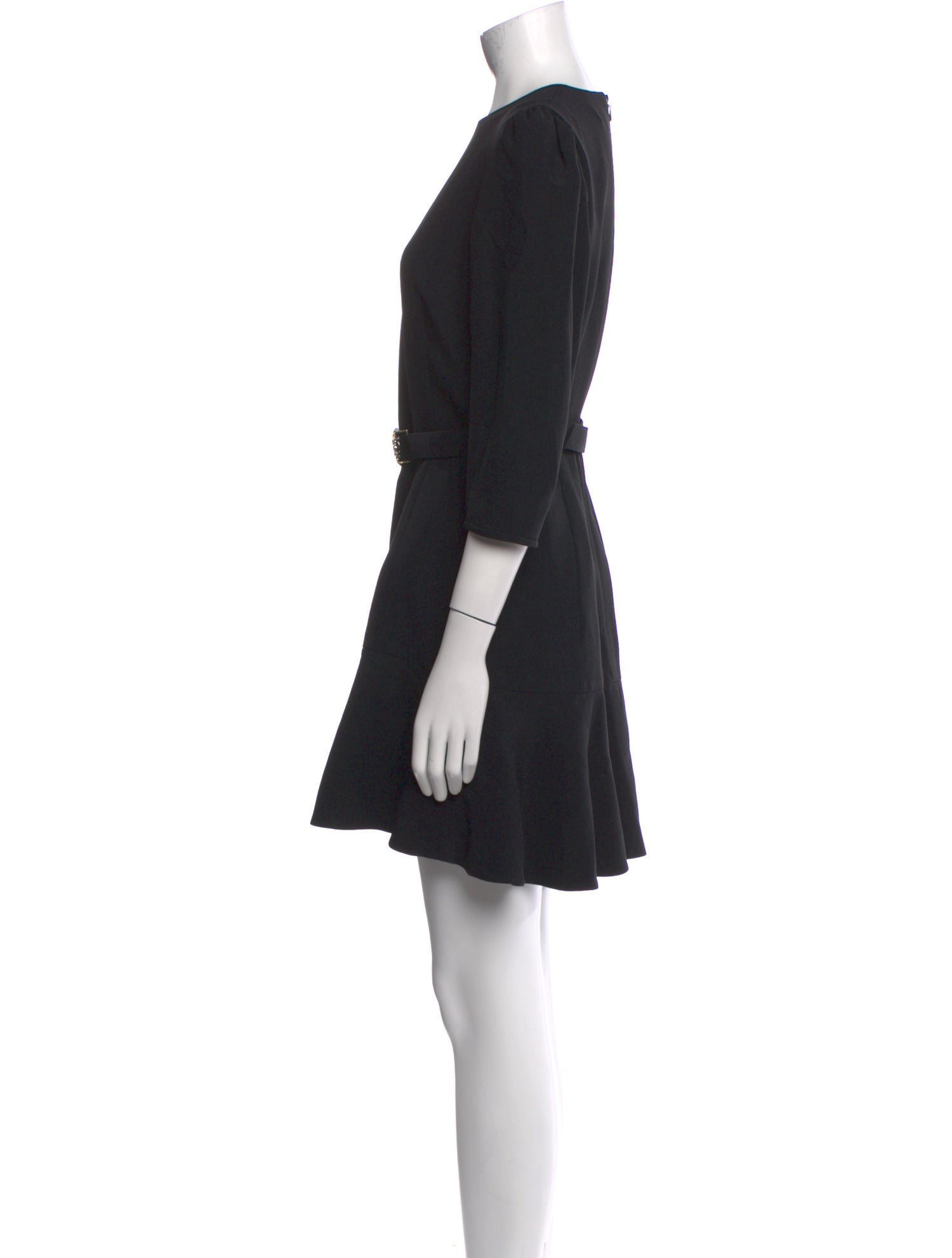 Andrew Gn Crew Neck Mini Dress