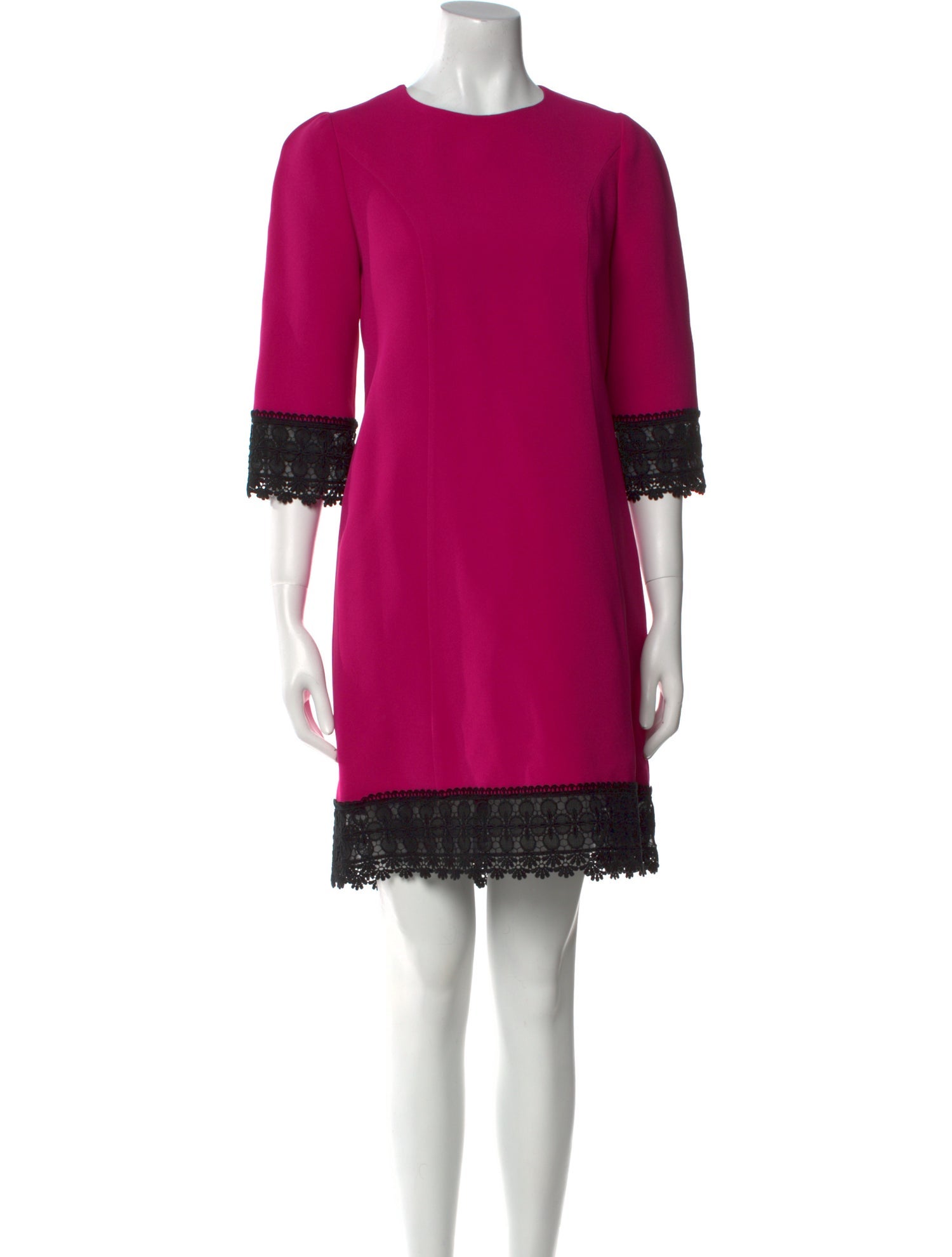 Andrew Gn Crew Neck Knee-Length Dress