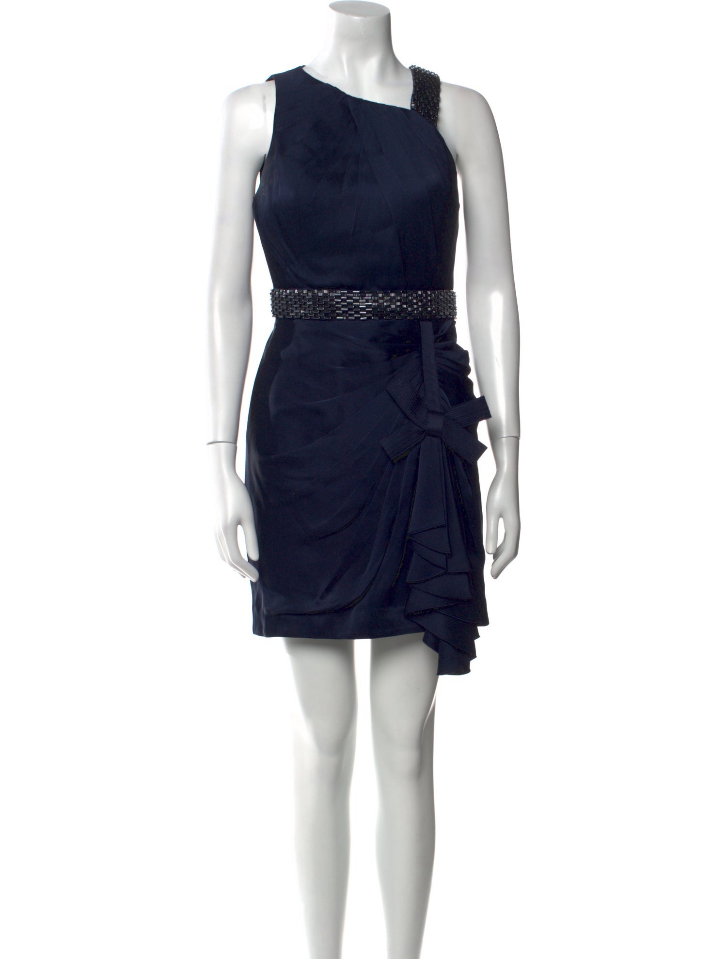 Andrew Gn One-Shoulder Mini Dress