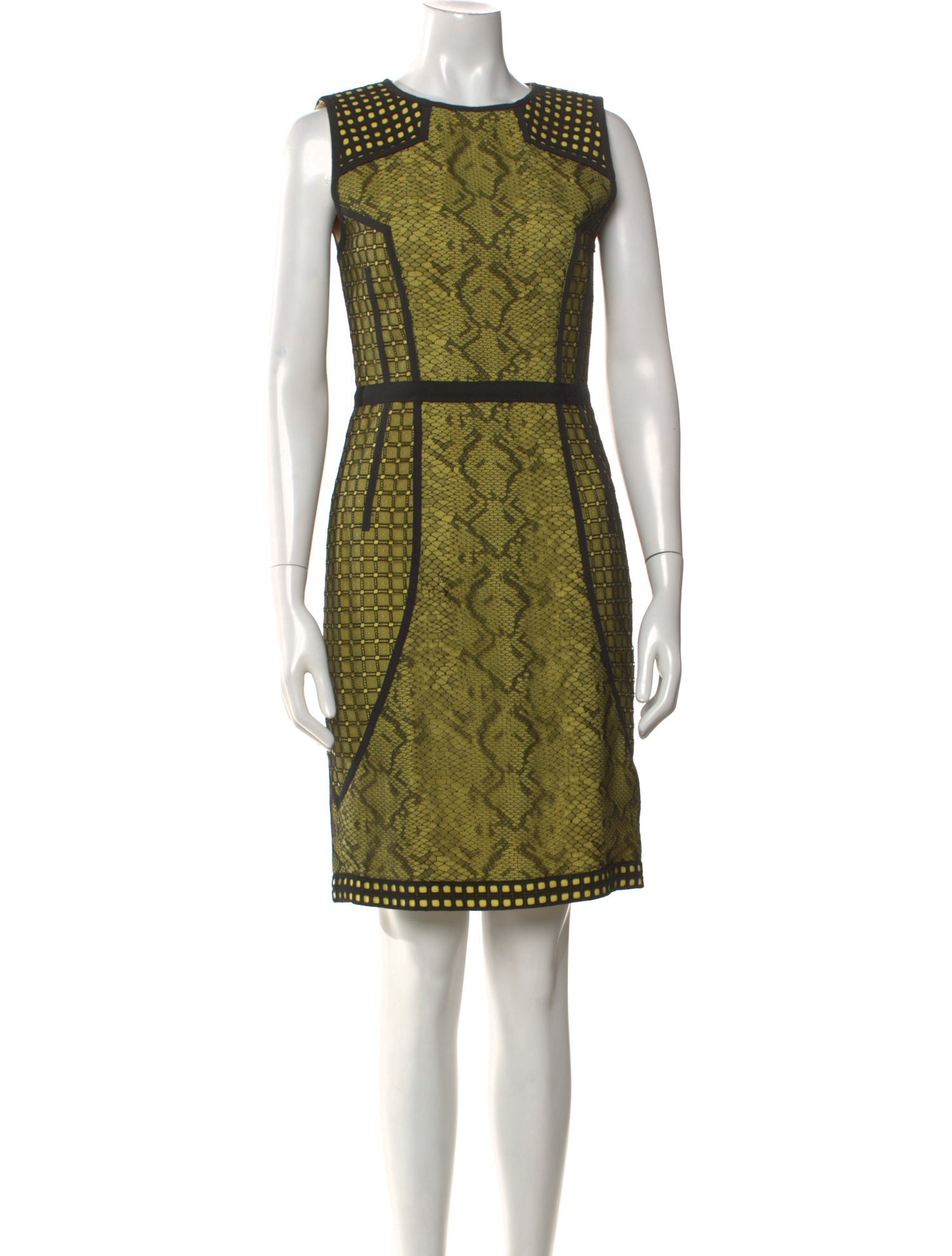 Andrew Gn Lace Pattern Knee-Length Dress