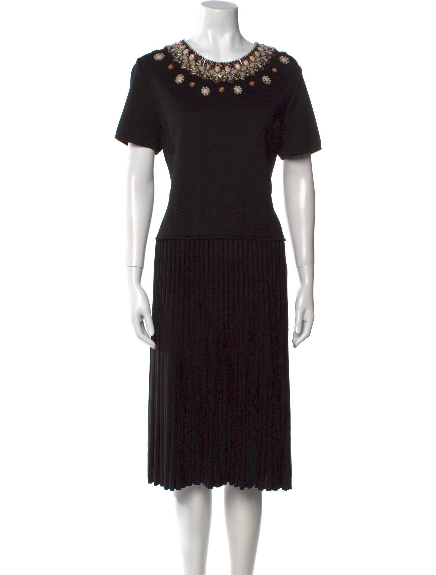 Andrew Gn Silk Midi Length Dress