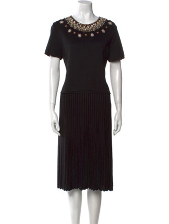 Andrew Gn Silk Midi Length Dress