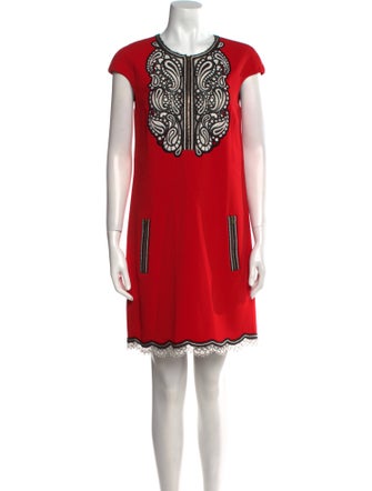 Andrew Gn Printed Mini Dress