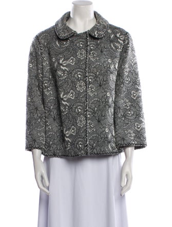 Andrew Gn Virgin Wool Tweed Pattern Evening Jacket
