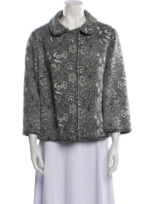 Andrew Gn Virgin Wool Tweed Pattern Evening Jacket