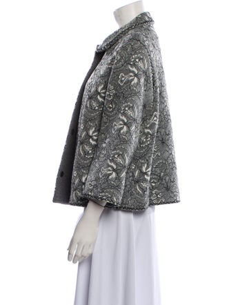 Andrew Gn Virgin Wool Tweed Pattern Evening Jacket
