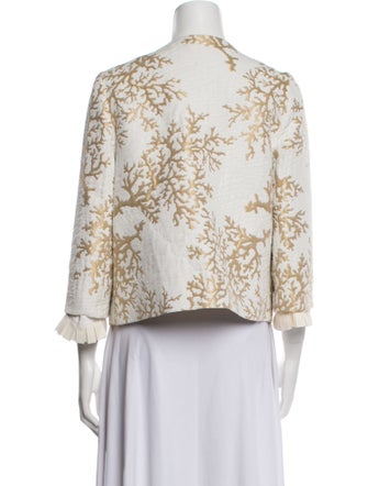 Andrew Gn Floral Print Evening Jacket