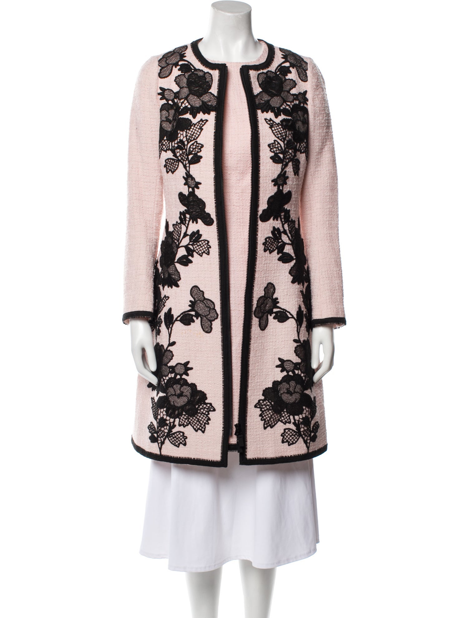 Andrew Gn Wool Printed Dress Set