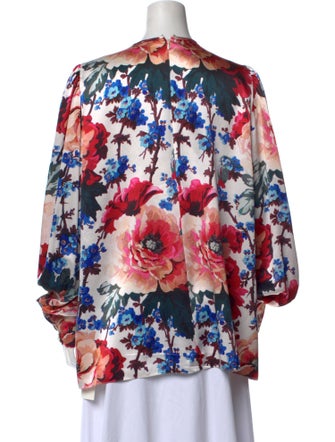 Andrew Gn Silk Floral Print Tunic