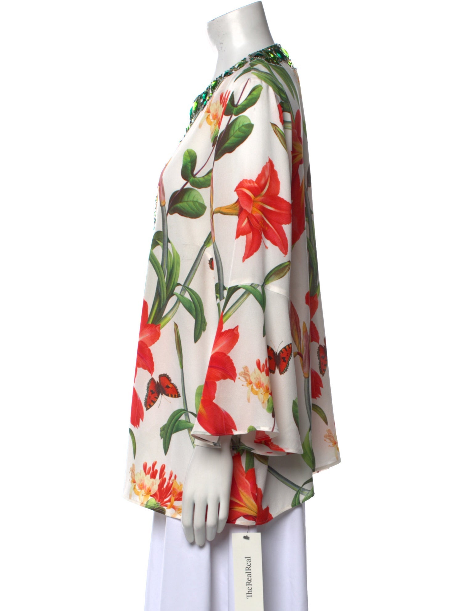 Andrew Gn Silk Floral Print Tunic