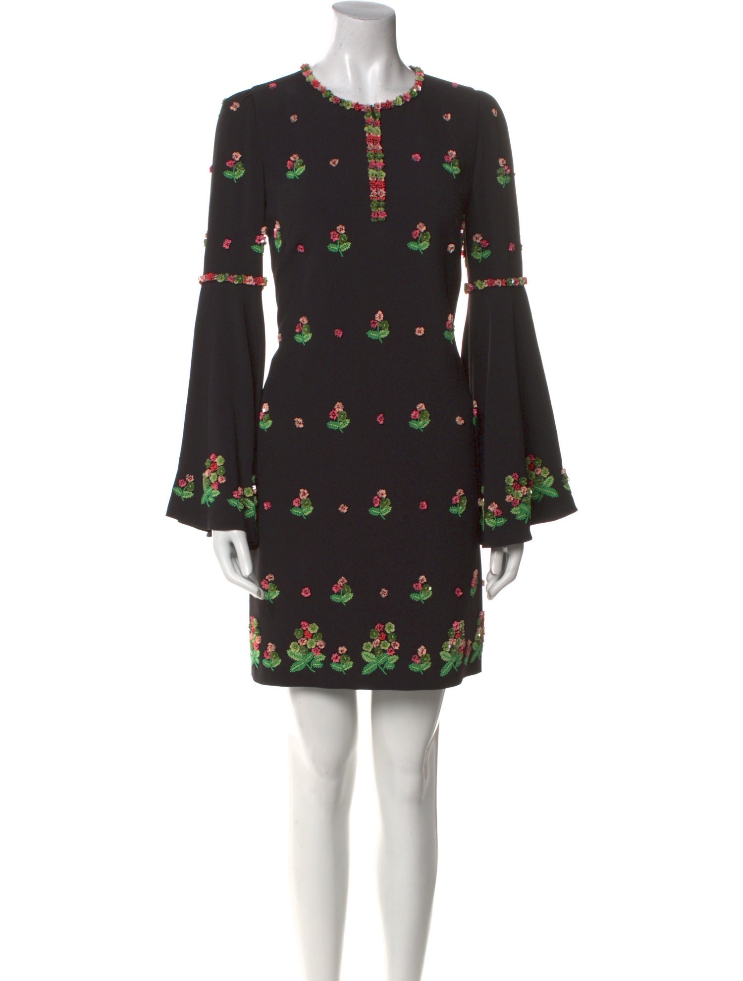 Andrew Gn Floral Print Mini Dress