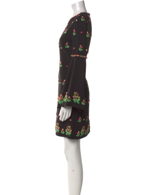 Andrew Gn Floral Print Mini Dress