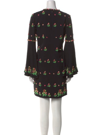 Andrew Gn Floral Print Mini Dress