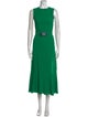 Andrew Gn Crew Neck Long Dress