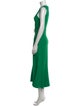 Andrew Gn Crew Neck Long Dress