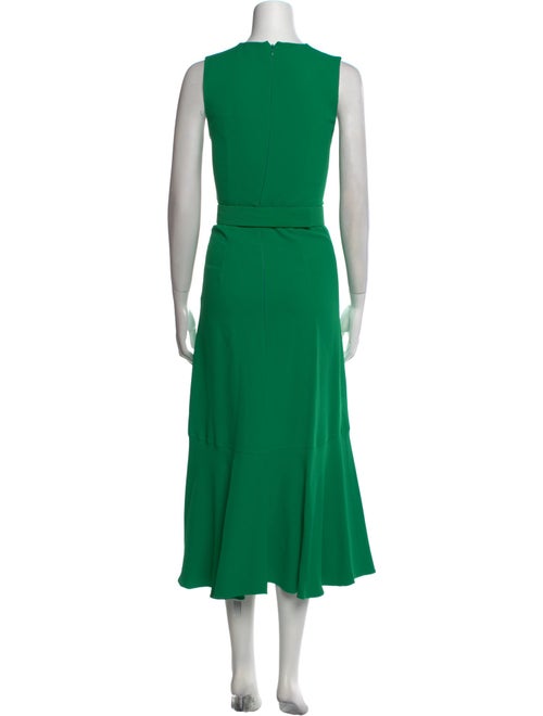 Andrew Gn Crew Neck Long Dress