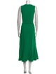 Andrew Gn Crew Neck Long Dress
