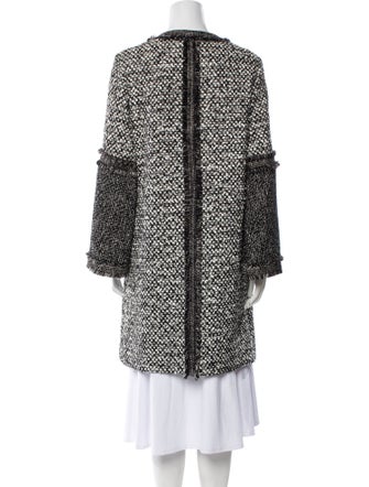Andrew Gn Tweed Pattern Coat