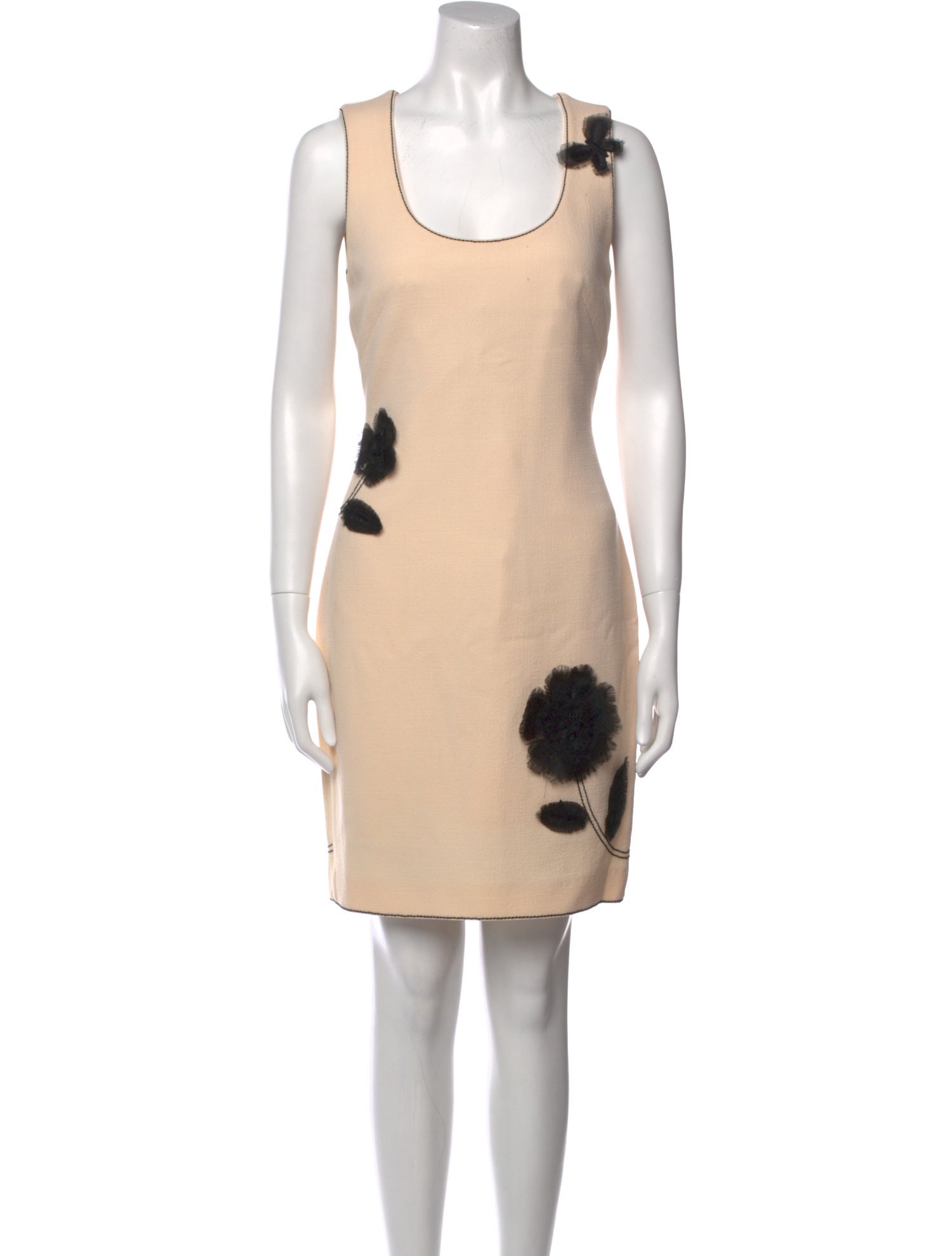 Andrew Gn Virgin Wool Mini Dress