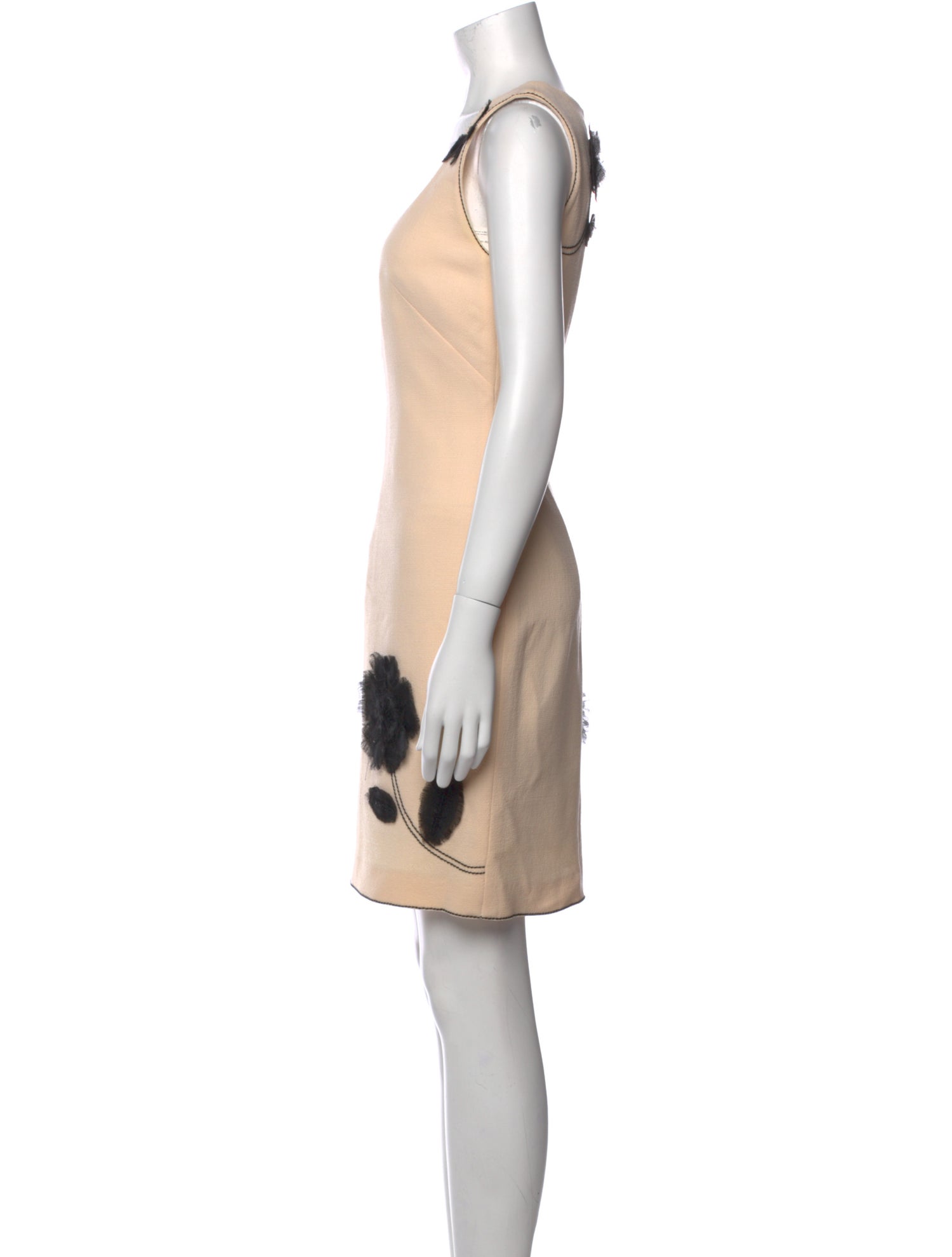 Andrew Gn Virgin Wool Mini Dress