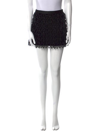 Andrew Gn Tassel Accents Mini Skirt