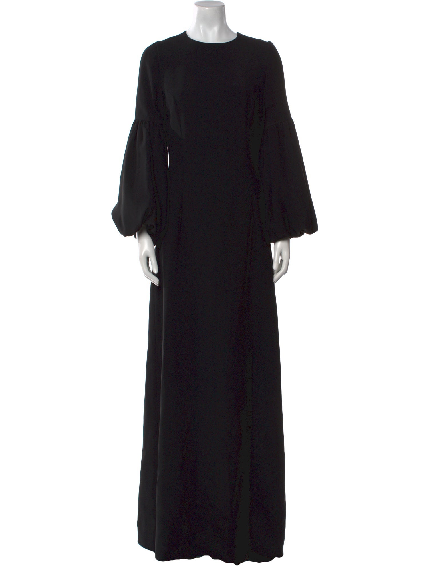 Andrew Gn Crew Neck Long Dress