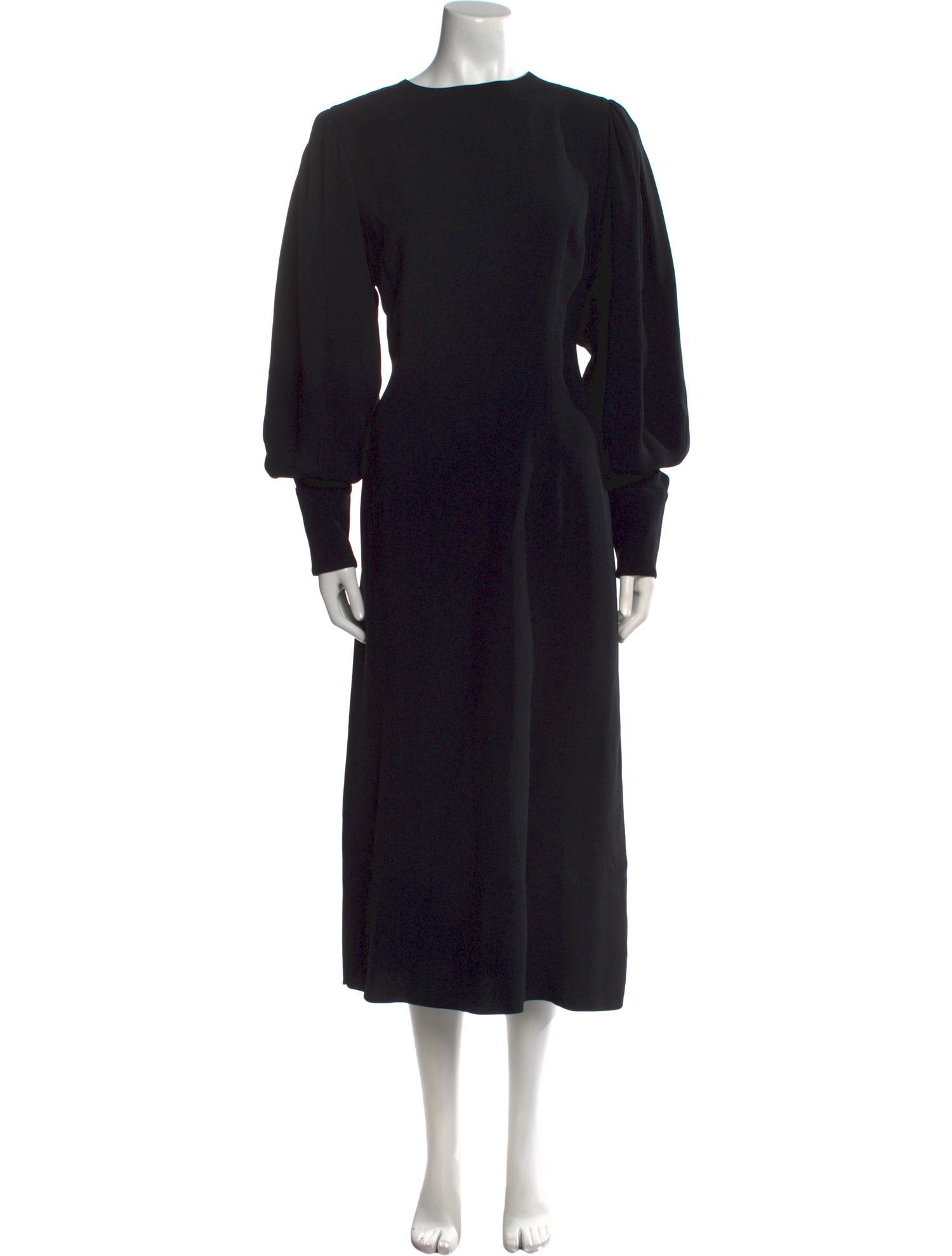 Andrew Gn Crew Neck Long Dress