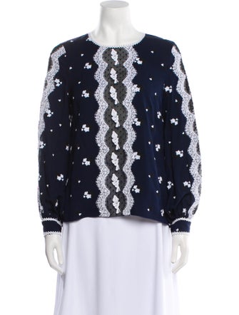 Andrew Gn Wool Printed Sweatshirt