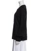 Andrew Gn Wool Scoop Neck Sweatshirt