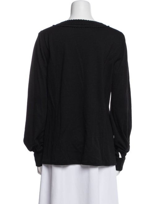 Andrew Gn Wool Scoop Neck Sweatshirt