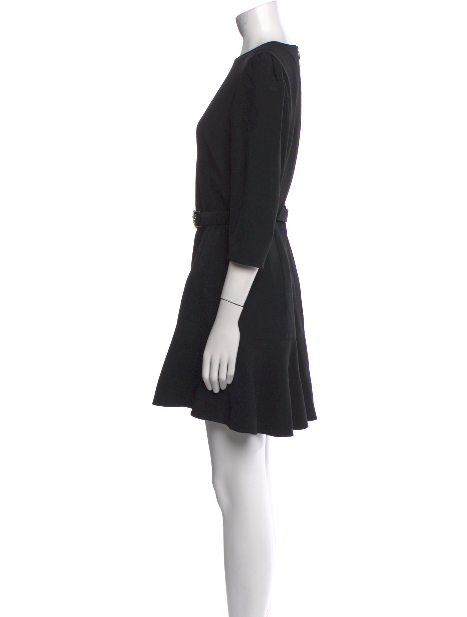 Andrew Gn Crew Neck Mini Dress