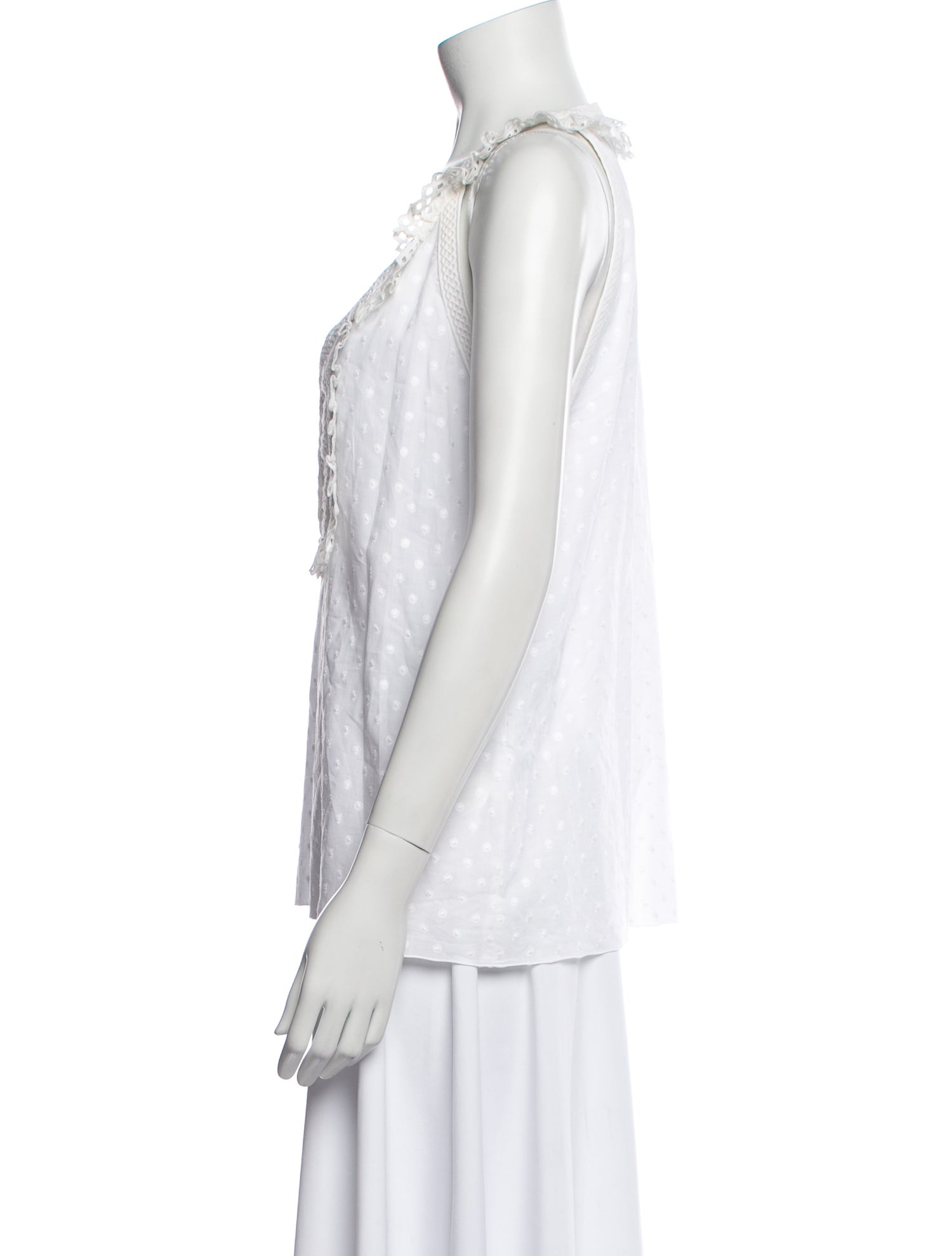 Andrew Gn V-Neck Sleeveless Top