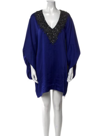 Andrew Gn V-Neck Mini Dress