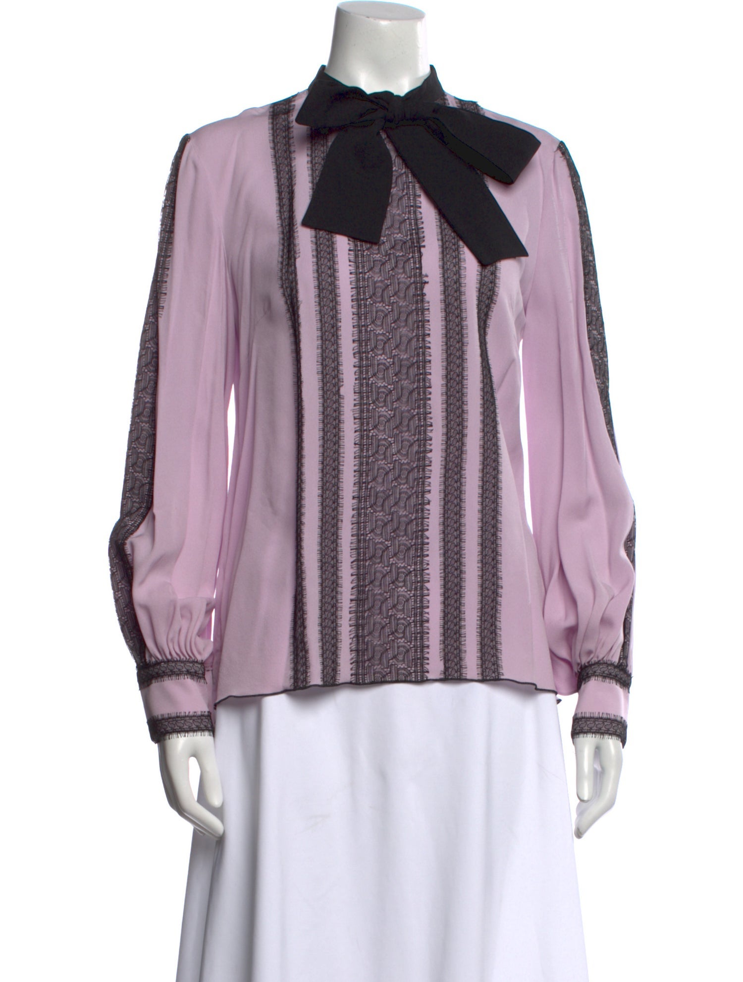 Andrew Gn Silk Mock Neck Blouse w/ Tags