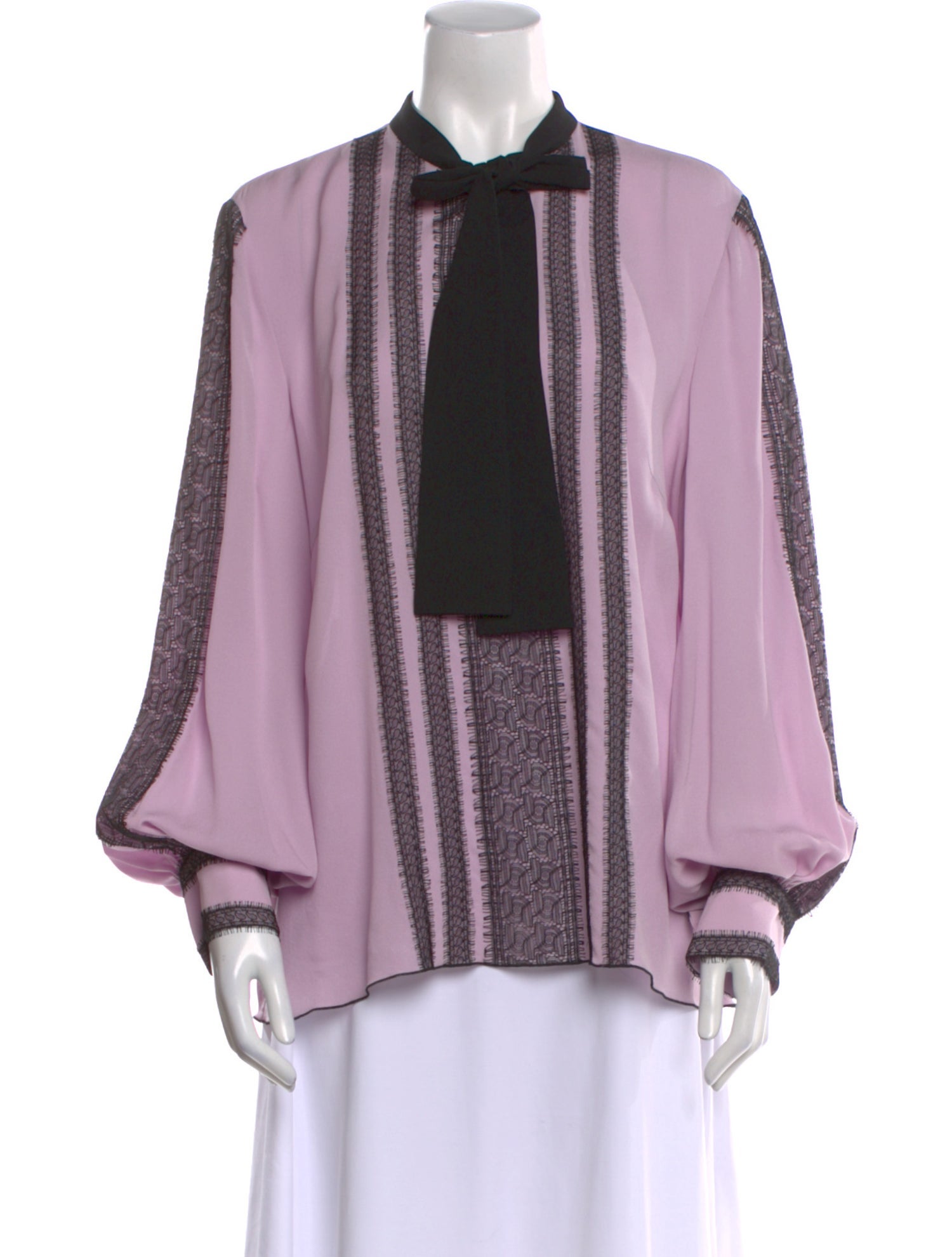 Andrew Gn Silk Mock Neck Blouse w/ Tags