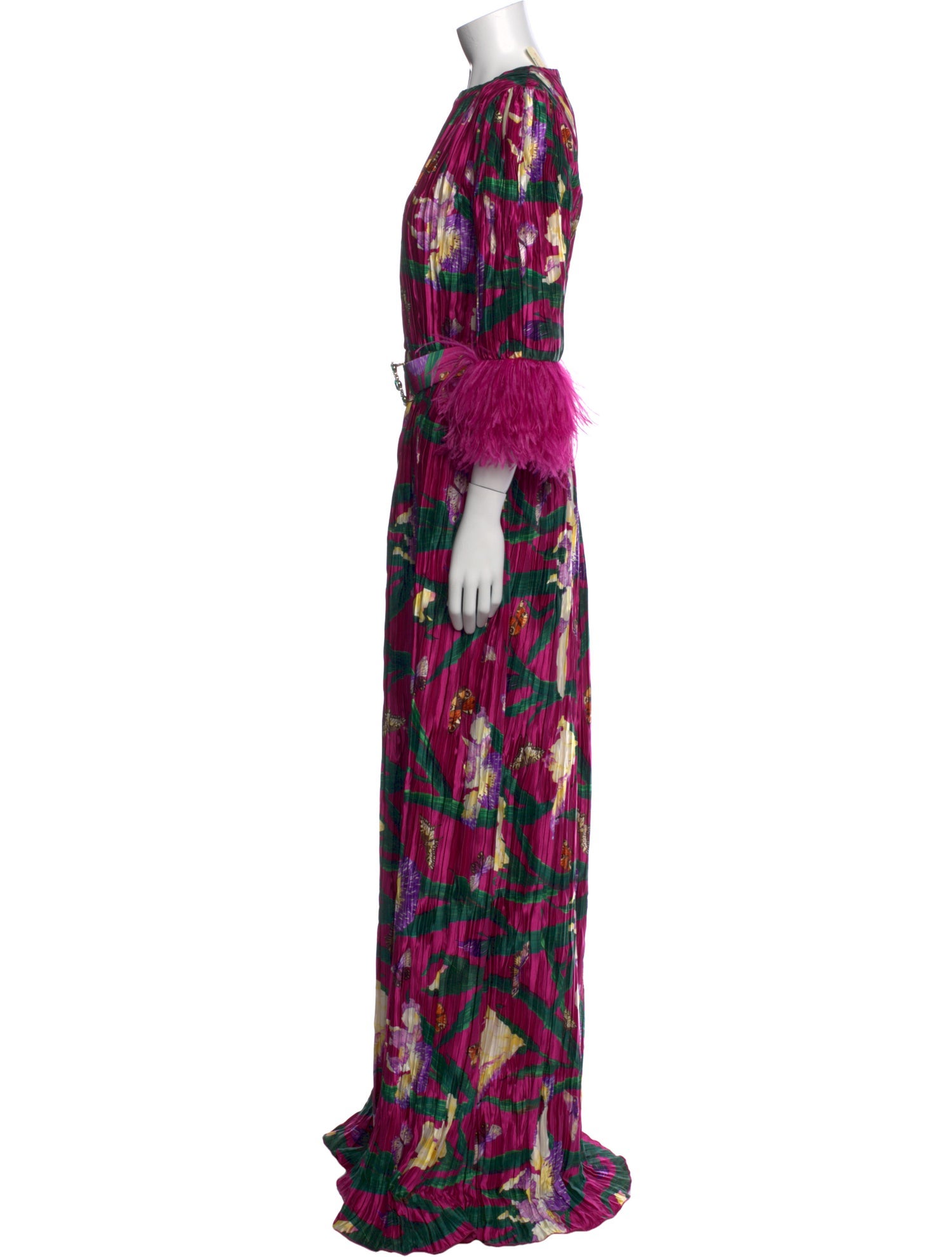 Andrew Gn Printed Long Dress w/ Tags