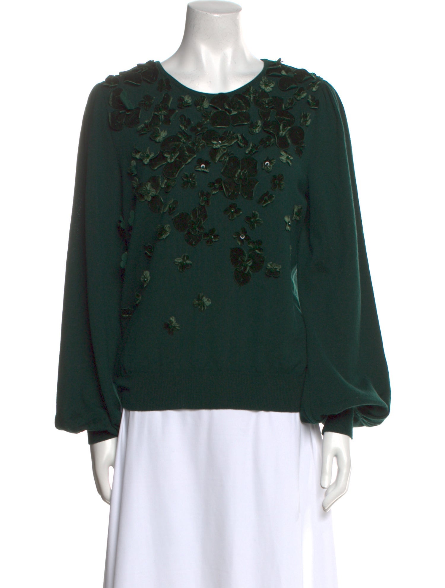 Andrew Gn Virgin Wool Camouflage Print Sweater