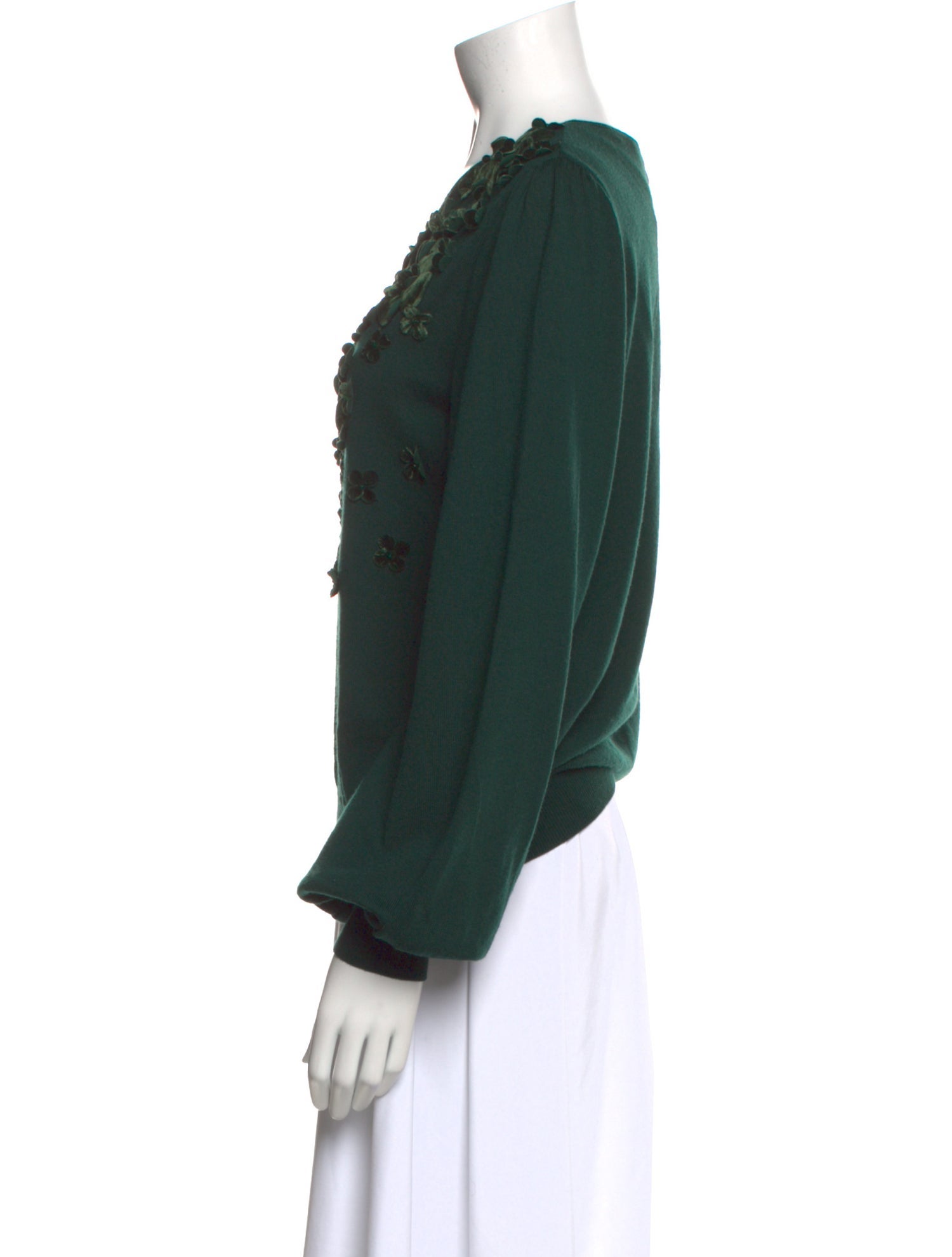 Andrew Gn Virgin Wool Camouflage Print Sweater