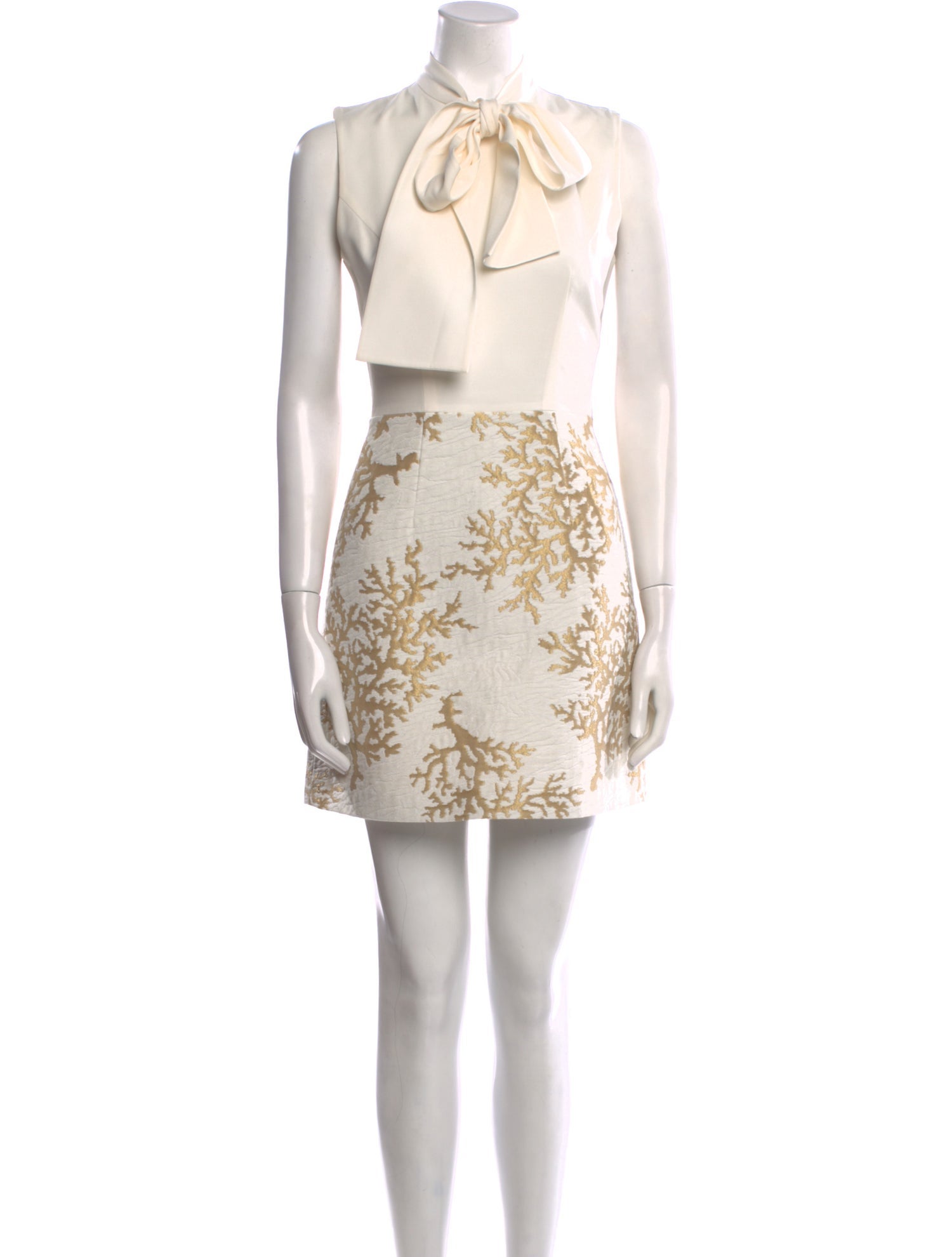 Andrew Gn Printed Mini Dress