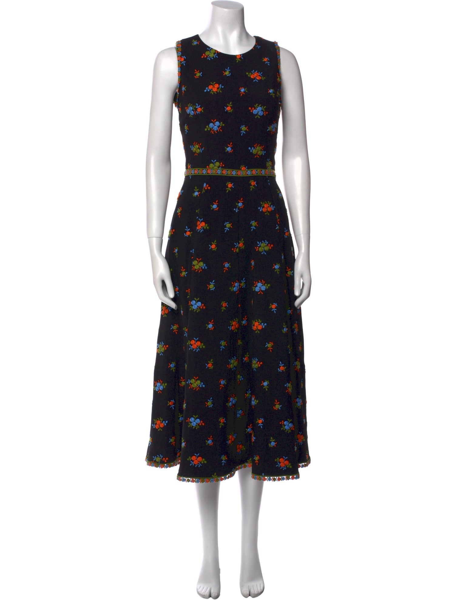 Andrew Gn Floral Print Long Dress