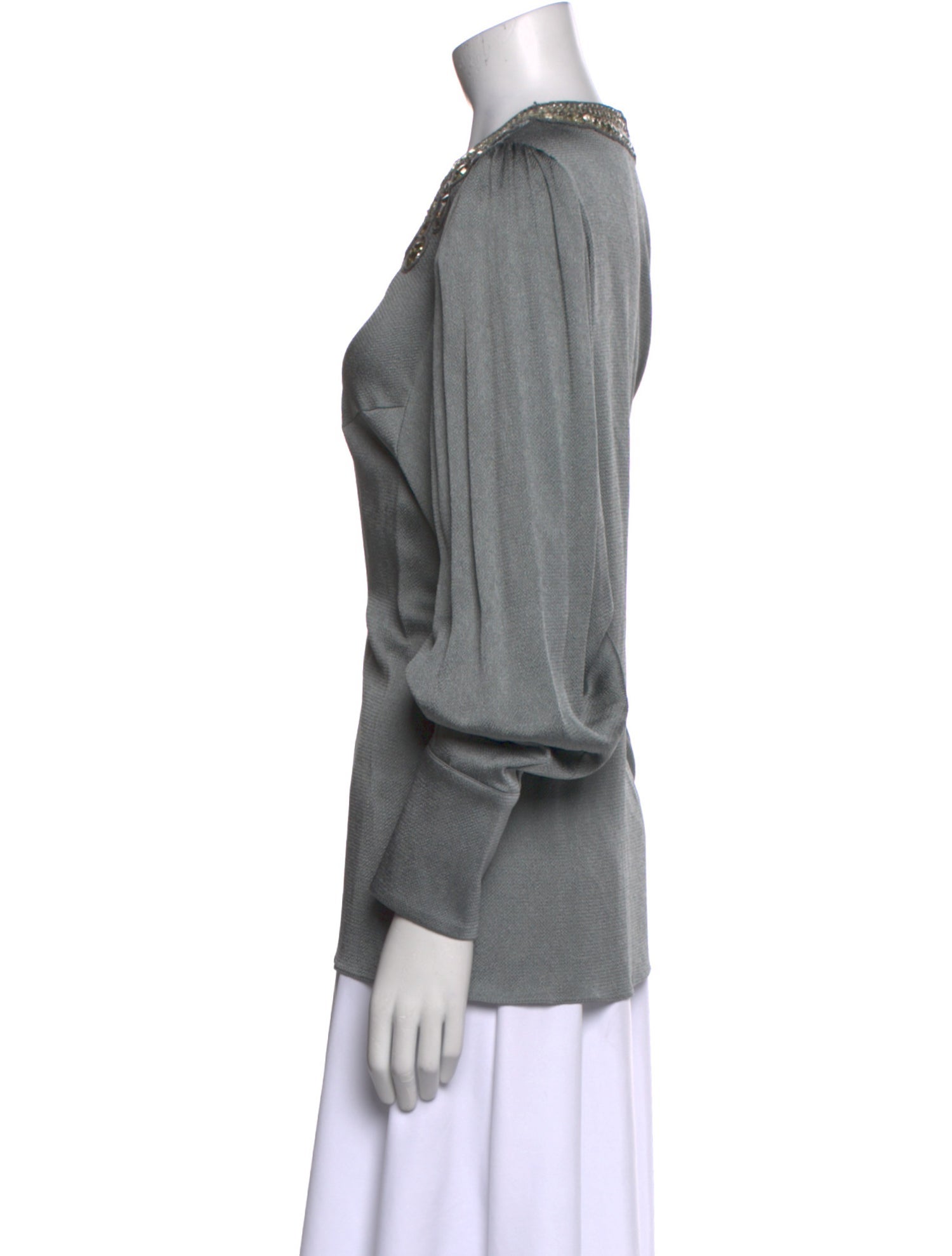 Andrew Gn Crew Neck Long Sleeve Sweatshirt