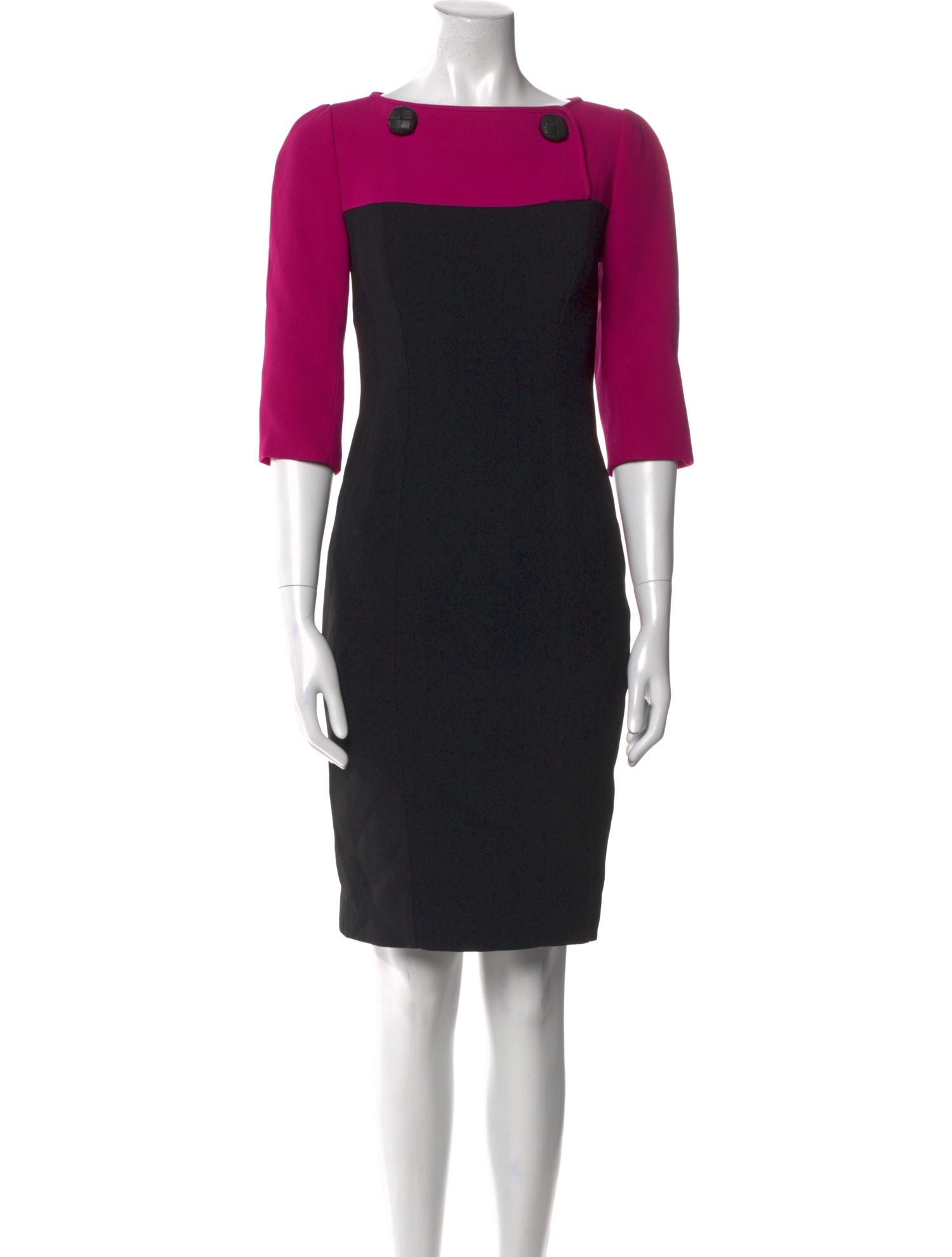 Andrew Gn Scoop Neck Knee-Length Dress