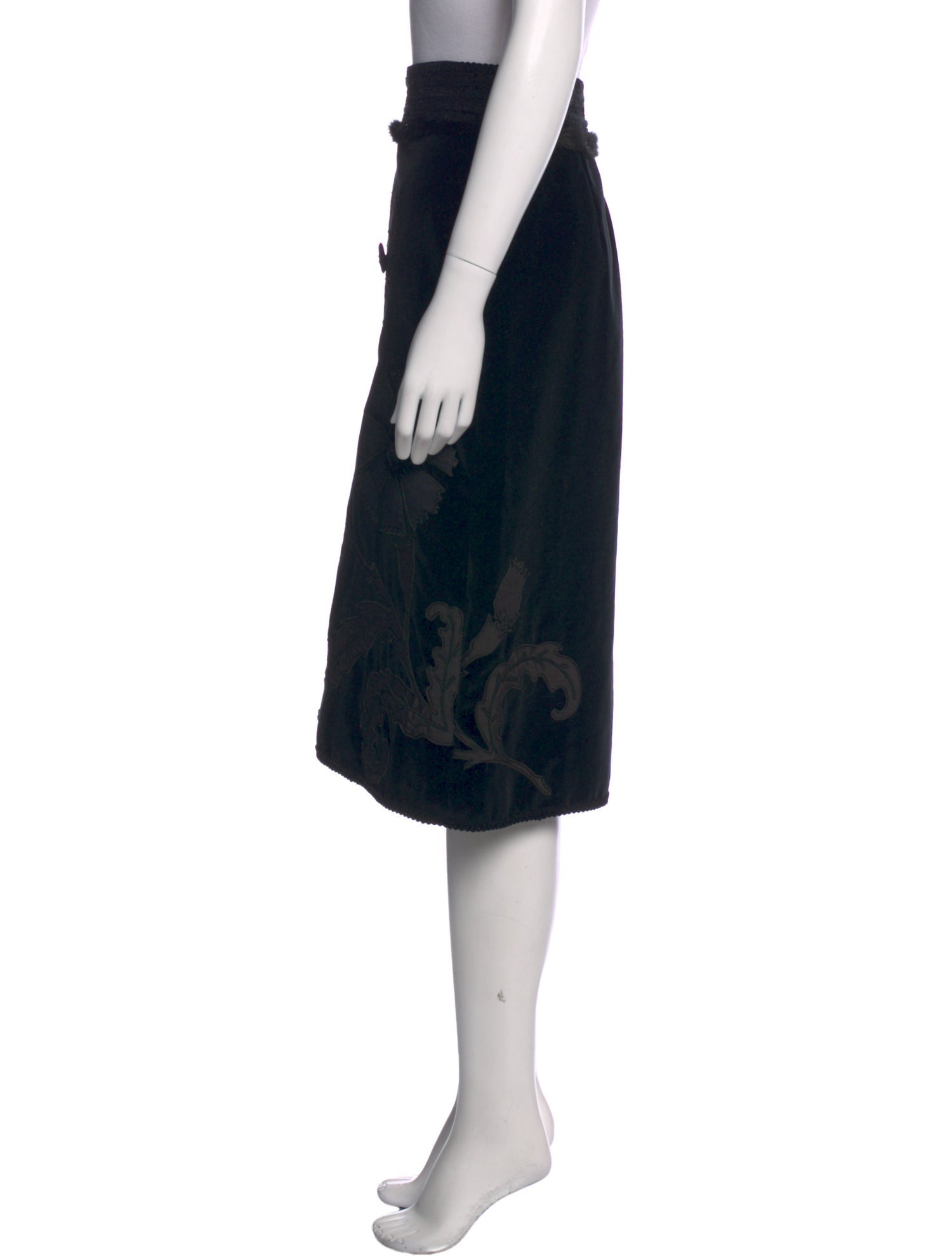 Andrew Gn Floral Print Knee-Length Skirt