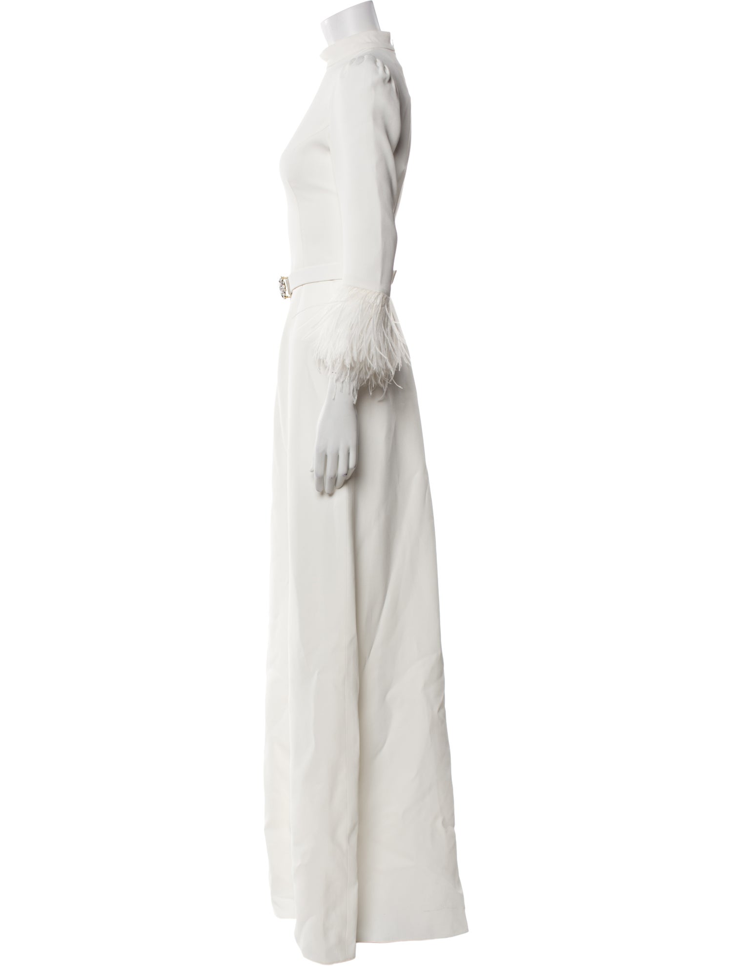 Andrew Gn Mock Neck Long Dress