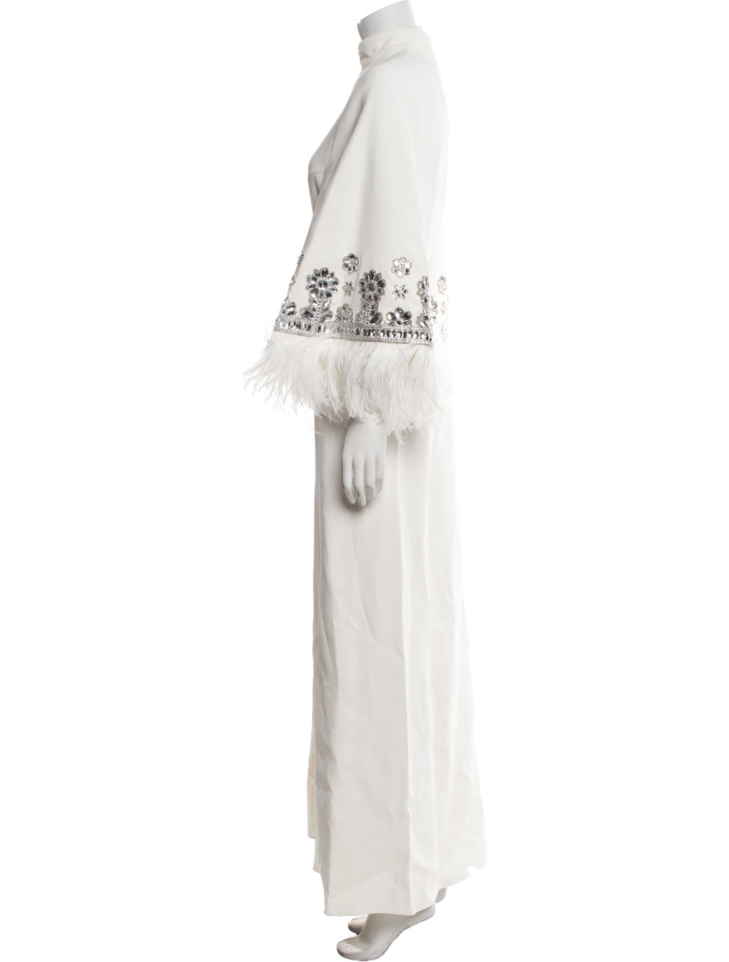 Andrew Gn Mock Neck Long Dress